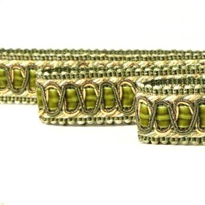 Fenghuangwu Recorte trenzado de poliéster de 6.5 yardas, 1.1 in1.1 pulgadas de diámetro, decoración de tela para coser y manualidades (verde) Fenghuangwu Recorte trenzado de poliéster de 6.5 yardas, 1.1 in1.1 pulgadas de diámetro, decoración de tela para coser y manualidades (verde)