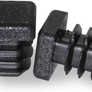 Prescott Plastics Inserto cuadrado de plástico de 0.5 pulgadas (paquete de 20), tapa de extremo negro para tubos de metal, valla, inserto deslizante Prescott Plastics Inserto cuadrado de plástico de 0.5 pulgadas (paquete de 20), tapa de extremo negro para tubos de metal, valla, inserto deslizante