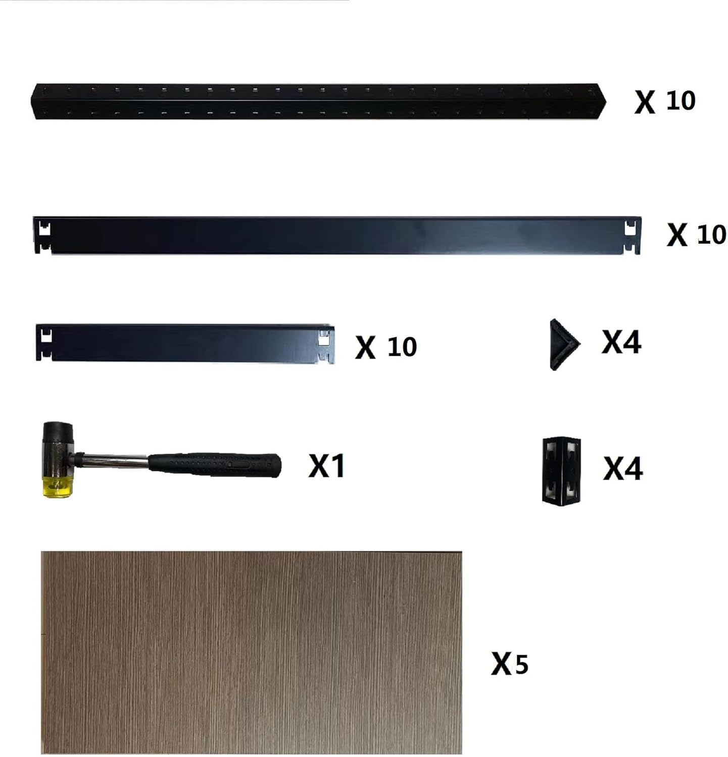 ccko Estantes de almacenamiento, estantería de almacenamiento de garaje ajustable de 5 niveles, estante de almacenamiento de metal resistente para