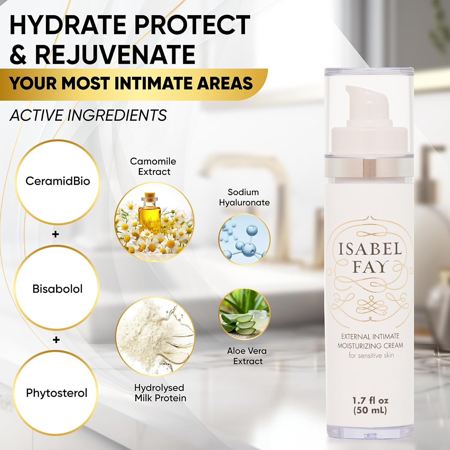 Hidratante vaginal antipicazón para pieles sensibles. No irritante. Sin hormonas. Previene y alivia la sequedad picazón, pellizcos y ardores.