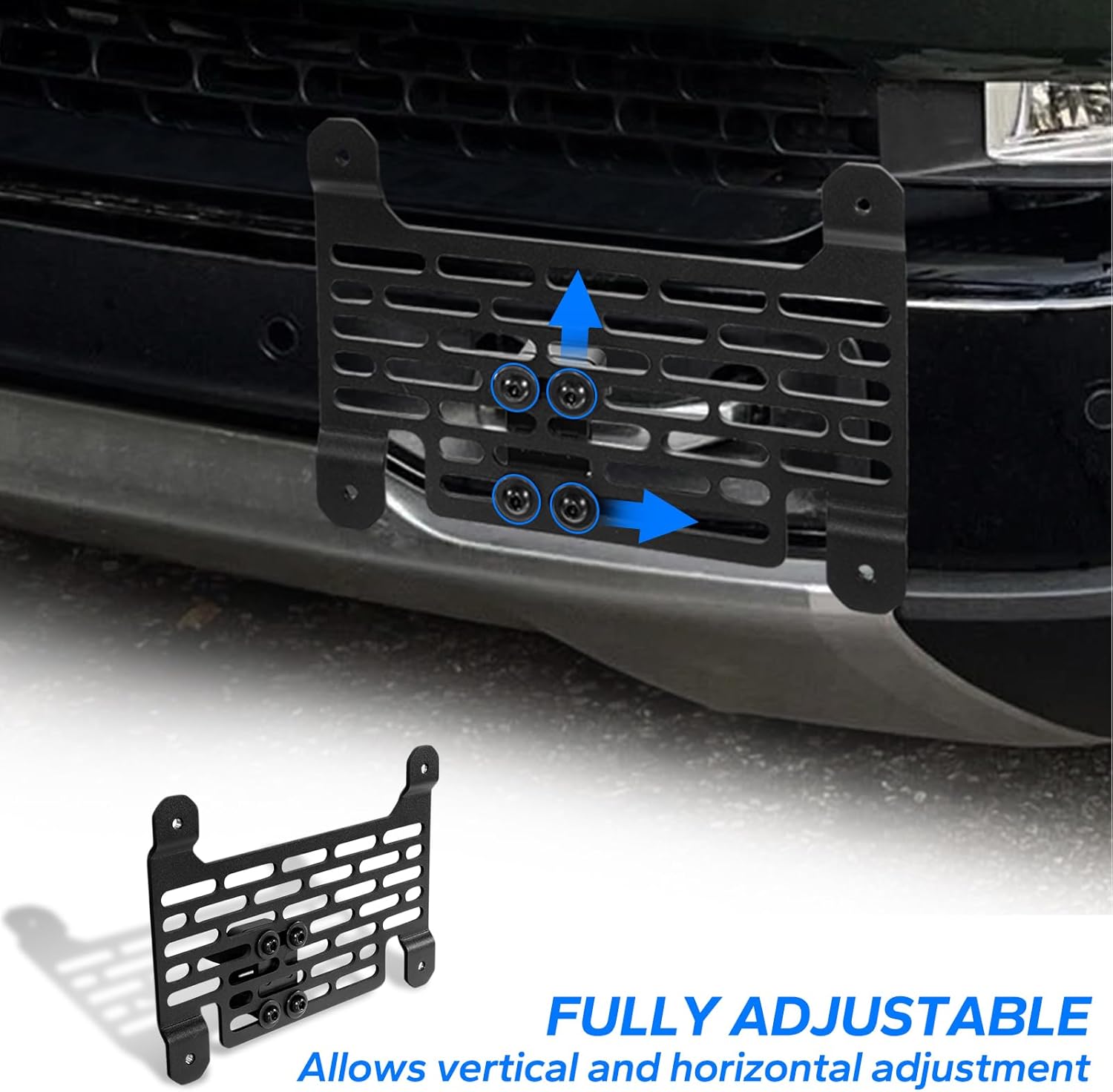 Klutchtech Soporte para placa de matrícula para R1TR1S – Marcos de placa frontal, ganchos de remolque, soporte de placa compatible con accesorios