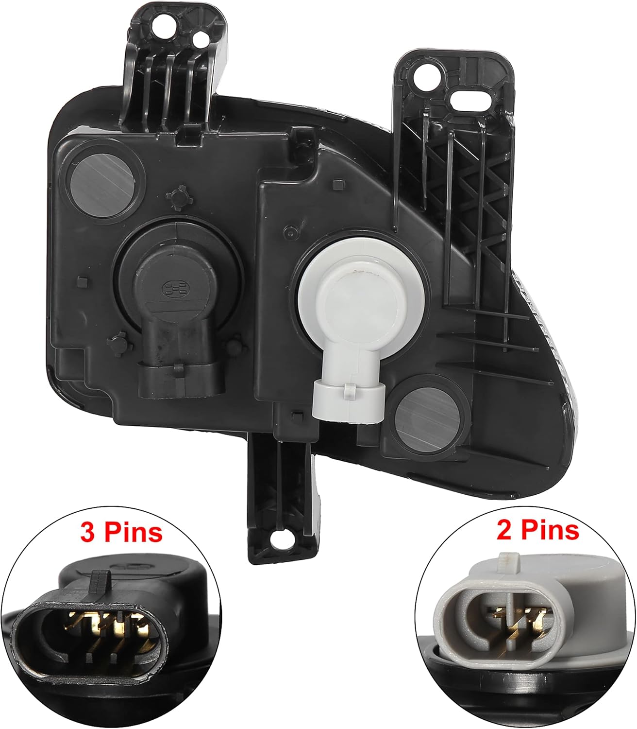 X AUTOHAUX Luz de señal delantera del coche lado del pasajero para Jeep Renegade 2015-2018 reemplazo CH2531105 68256431AA