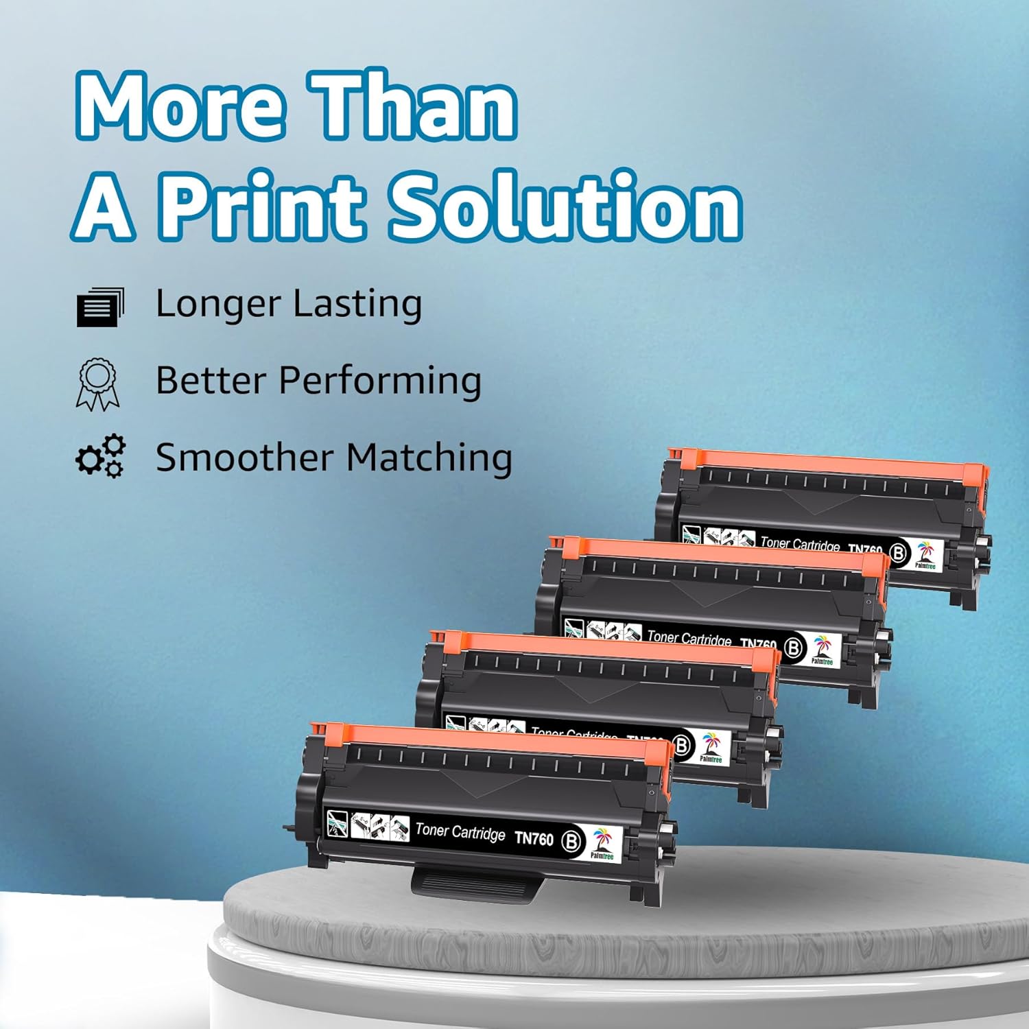 Palmtree TN760 Tóner para impresora Brother compatible con Brother TN760 TN 730 Toner TN-730TN-760 para impresora MFC-L2750DW HL-L2370DW MFC-L2710DW
