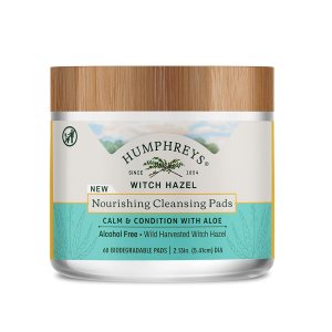 Humphreys Almohadillas de limpieza nutritivas de hamamelis con aloe, sin alcohol Humphreys Almohadillas de limpieza nutritivas de hamamelis con aloe, sin alcohol
