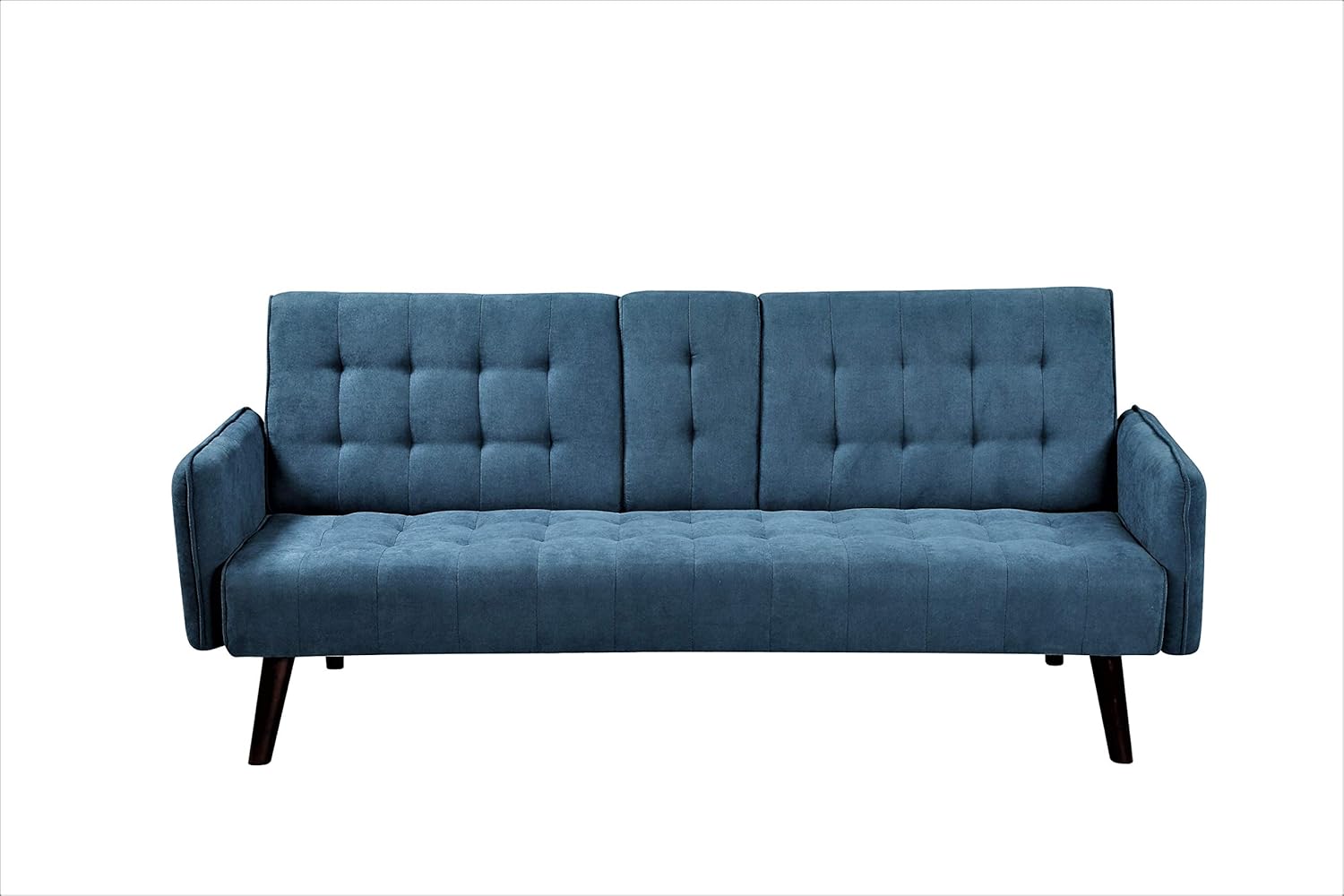 US Pride Furniture Sofá cama convertible con encanto, azul