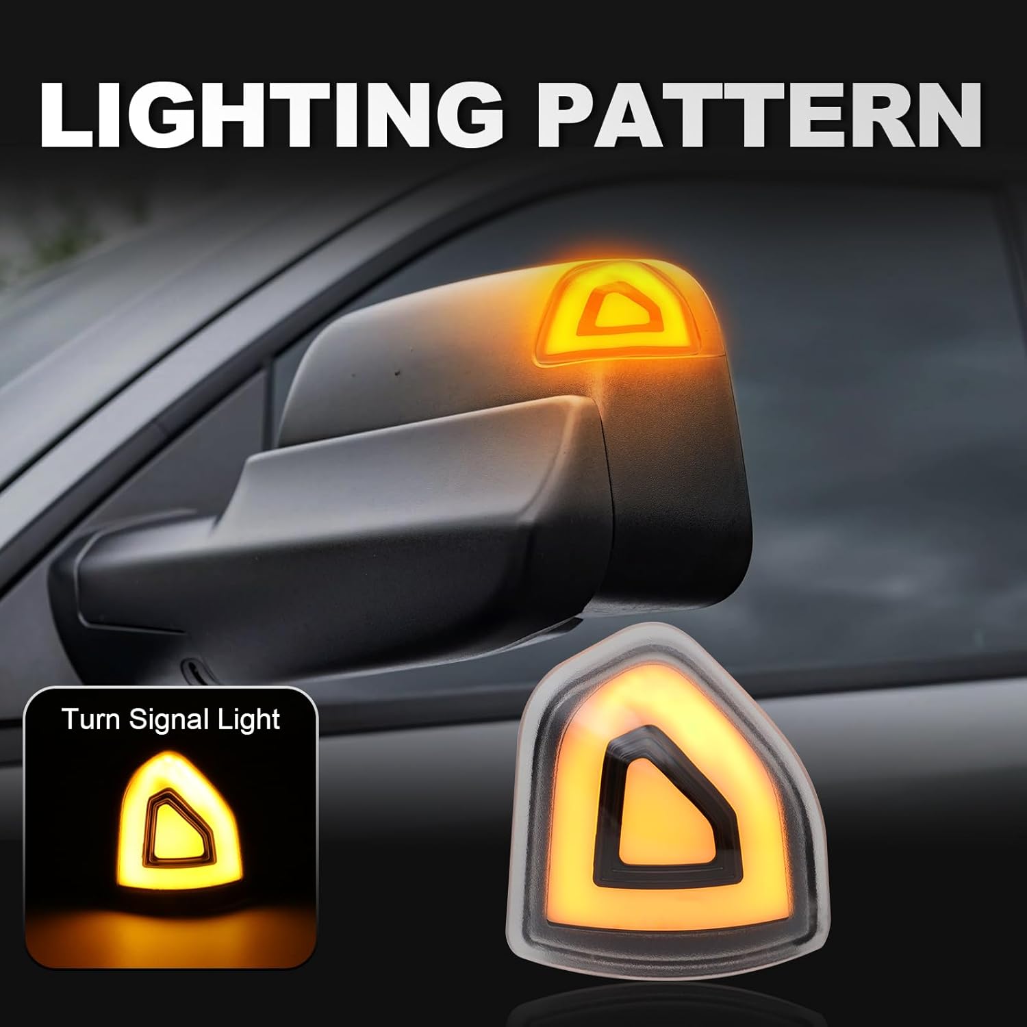 Espejo de remolque lateral, luces intermitentes LED compatibles con Ram 1500 2010-2023para Ram 1500 Classic 2019-2022para Ram 2500 2010-2018para Ram