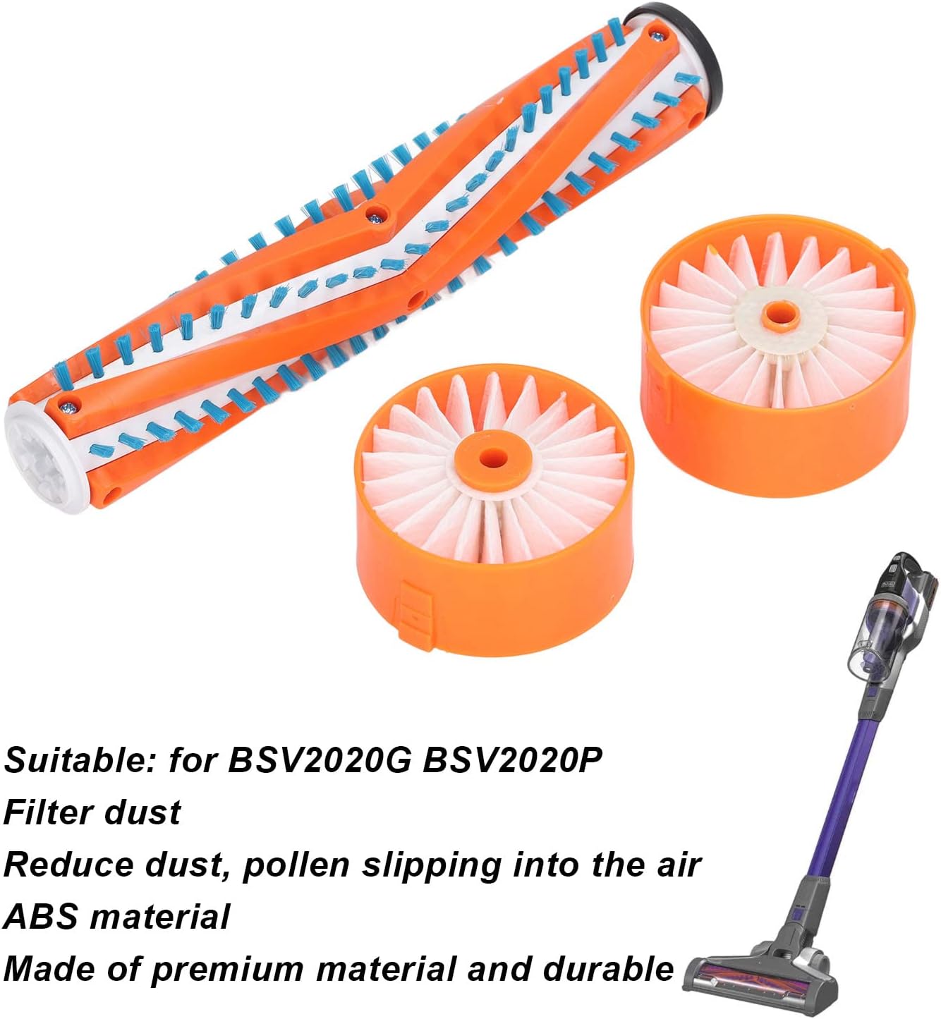 Kit de limpieza para el hogar, accesorios para aspiradora BSV2020G BSV2020P Kit de filtro de rodillo de cepillo principal Kit de filtro de barra de