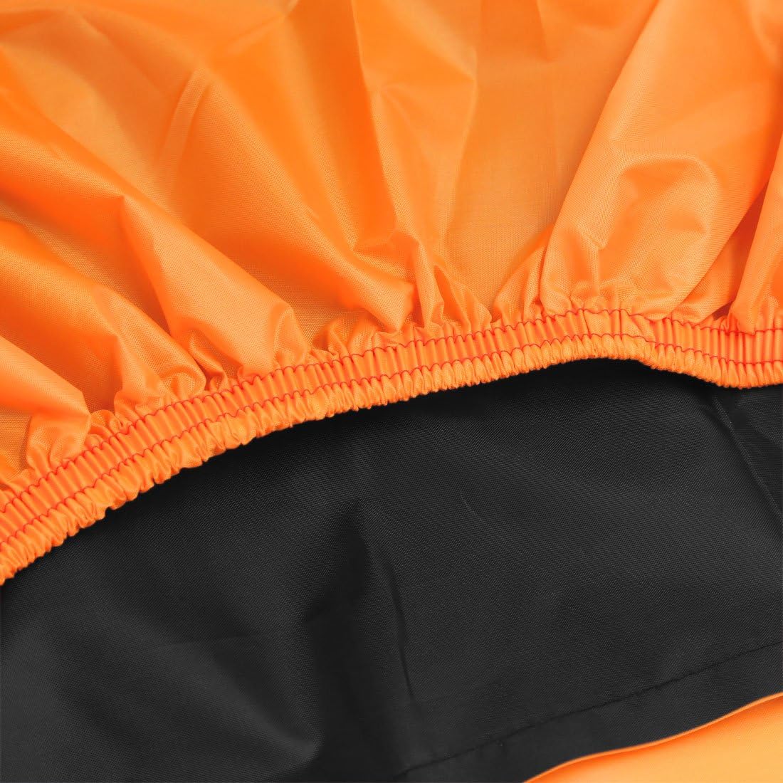 uxcell XL 190T – Protector contra el polvo y la lluvia, color negro y naranja, cubierta de motocicleta de 96 pulgadas