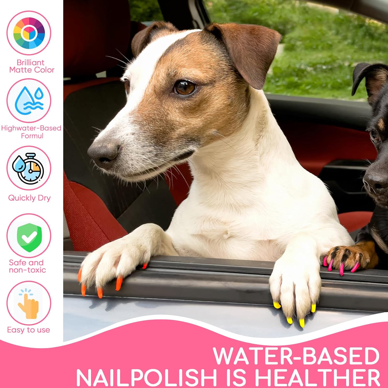 Esmalte de uñas para perro, bolígrafos de esmalte de uñas para perros, de secado rápido, 8 colores, juego de esmaltes de uñas para perros, uñas para