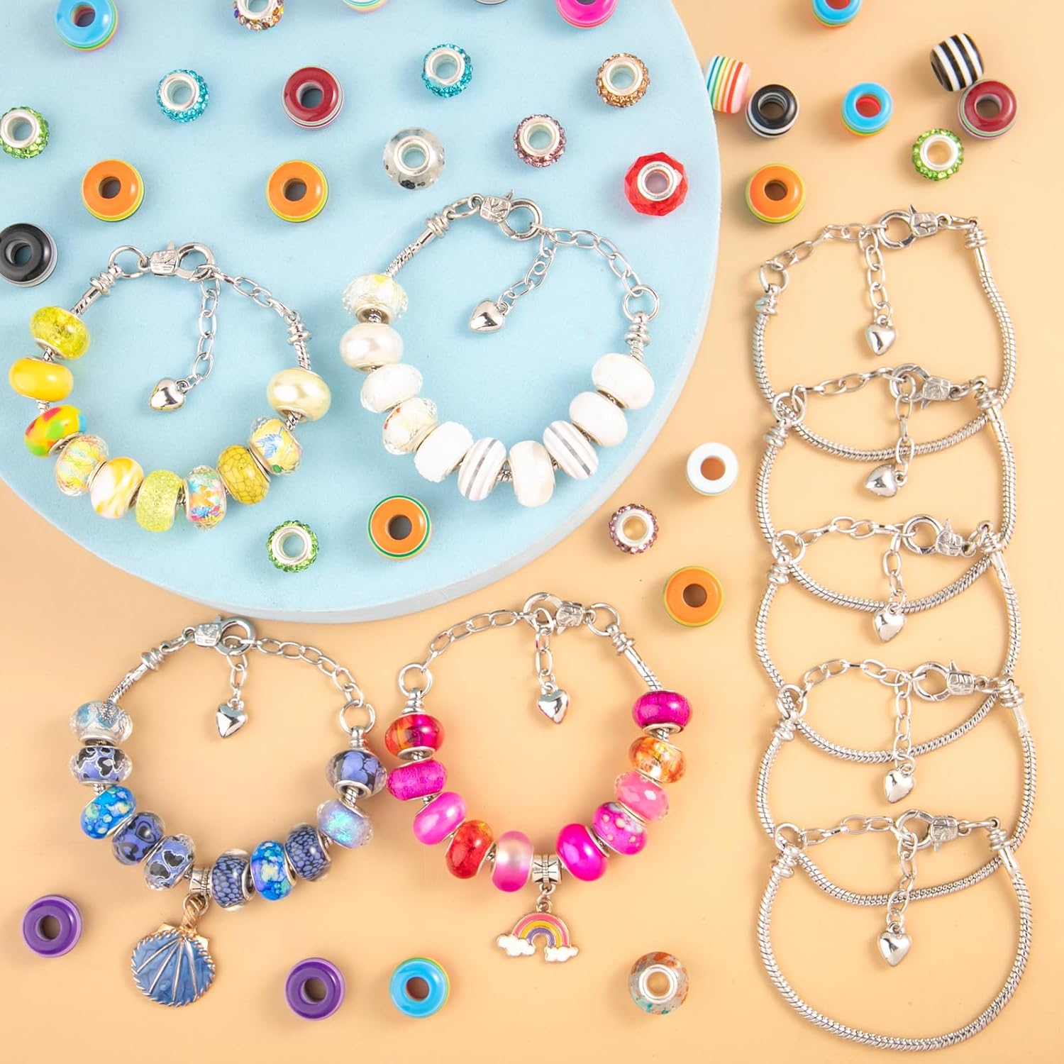 20 pulseras de cadena de serpiente de 6.3 pulgadas para hacer joyas, pulseras ajustables con dije de serpiente, cadenas con pulsera auxiliar, cadena