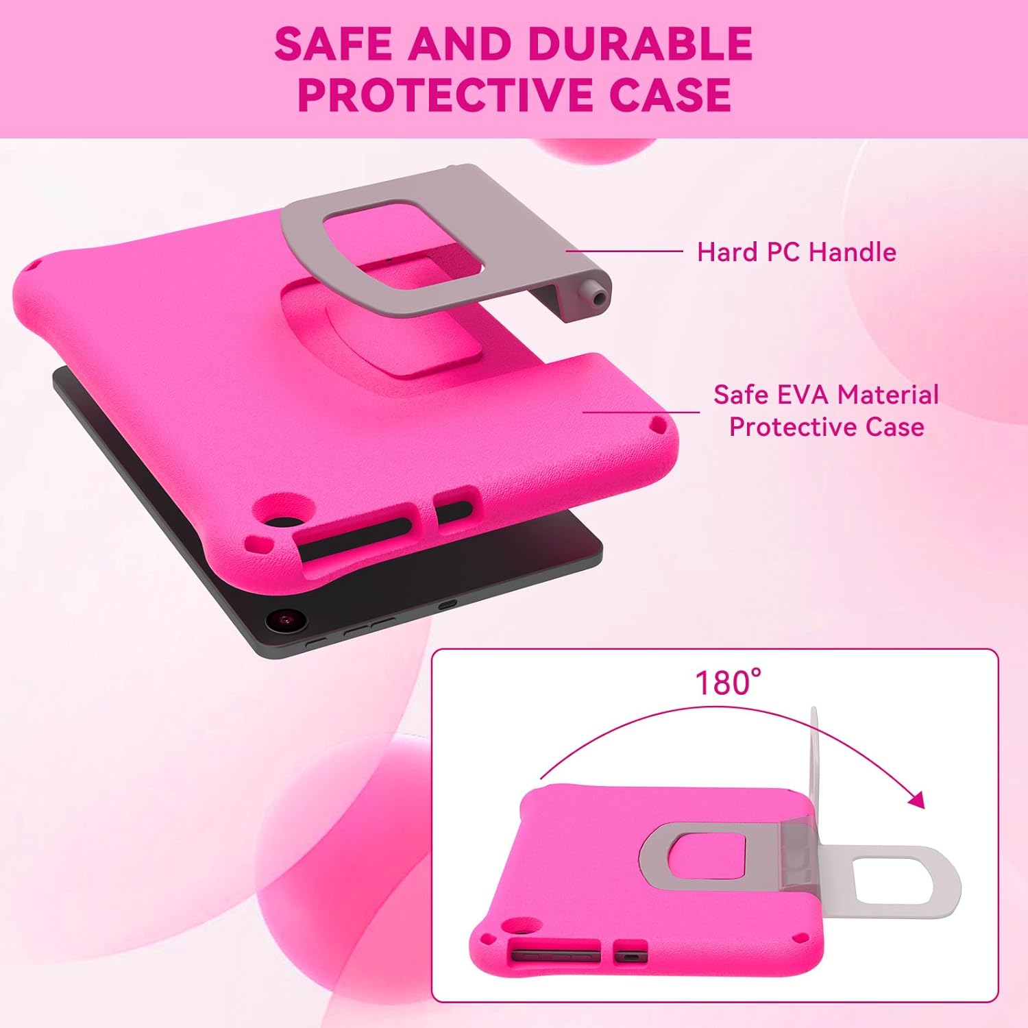 Auorld – Funda para tablet de 11 pulgadas para niños (compatible con 13 generación, versión 2023), ligera, a prueba de golpes, de EVA, con soporte