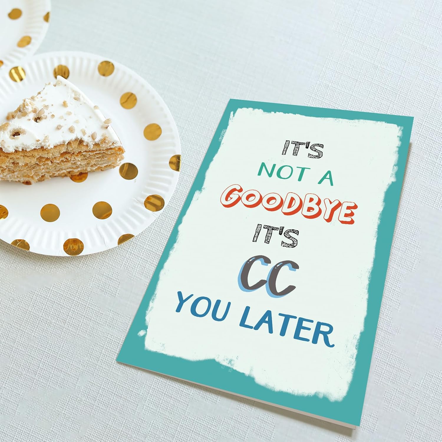 Tarjeta de despedida para compañero de trabajo, regalo de despedida para jefe amigo del trabajo, divertida tarjeta de jubilación para mujeres y