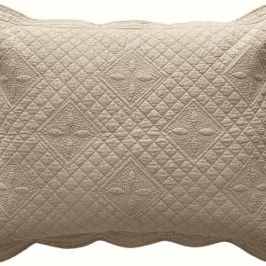 Calla Angel Sage Garden – Funda de almohada acolchada de algodón puro de lujo, estándar, 20 x 26 pulgadas, café Calla Angel Sage Garden – Funda de almohada acolchada de algodón puro de lujo, estándar, 20 x 26 pulgadas, café