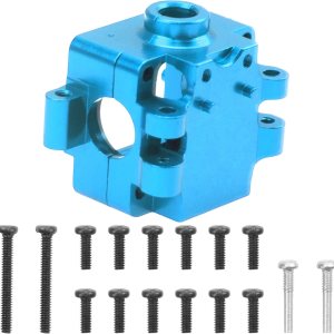 Vgoohobby Carcasa de caja de cambios diferencial de aleación de aluminio, carcasa de caja de engranajes, compatible con Wltoys 284131 K969 K989 P929 Vgoohobby Carcasa de caja de cambios diferencial de aleación de aluminio, carcasa de caja de engranajes, compatible con Wltoys 284131 K969 K989 P929