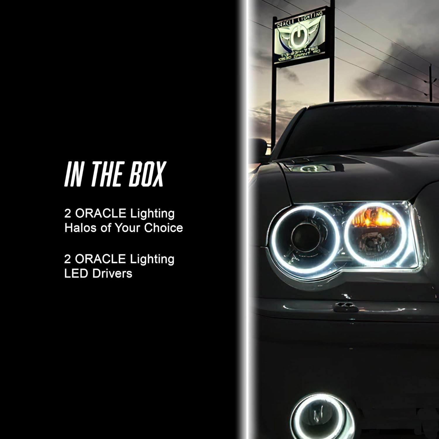 ORACLE LIGHTING ColorSHIFT Kit de halo antiniebla LED  Ford Mustang GT ’05  ’09, 1 par, parte # 1160-333 controlador no incluido