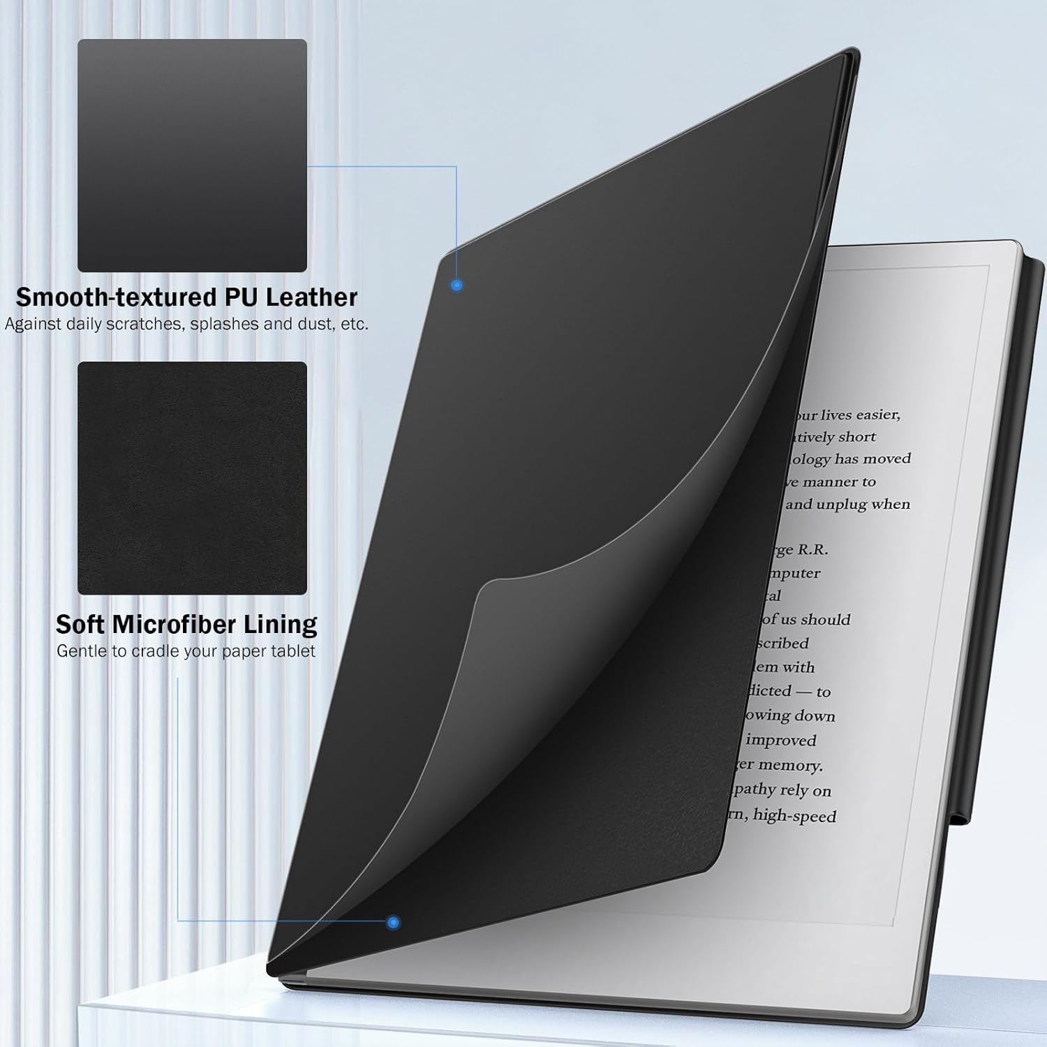 MoKo Funda para tableta Remarkable 2 2020, funda magnética ultradelgada y ligera con cierre ancho, funda para tablet inteligente para tableta
