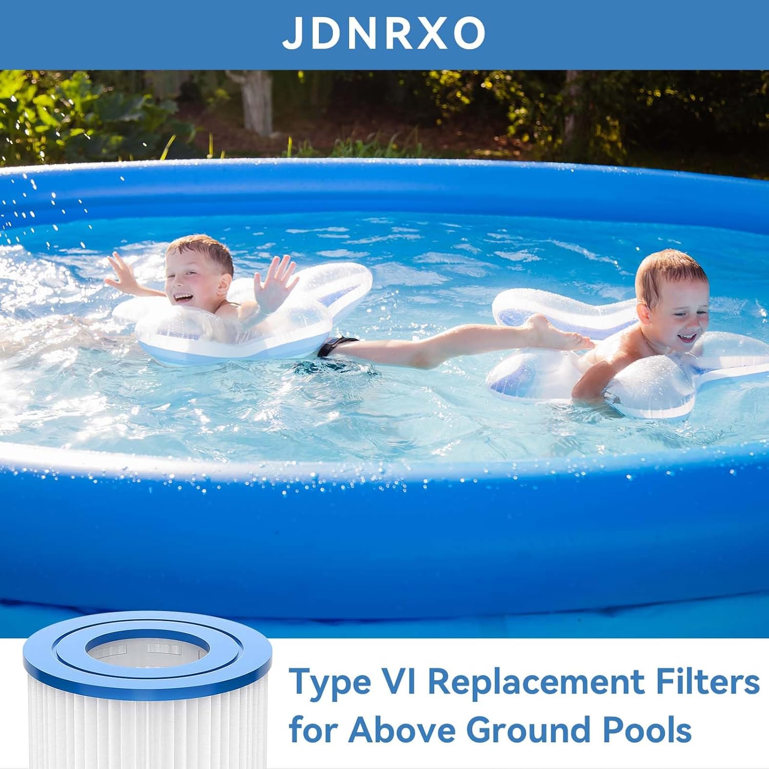 JDNRXO Cartucho de filtro para bañera de hidromasaje tipo VI, paquete de 6 filtros de spa compatibles con SaluSpa Coleman 90352E 58323 90427E y