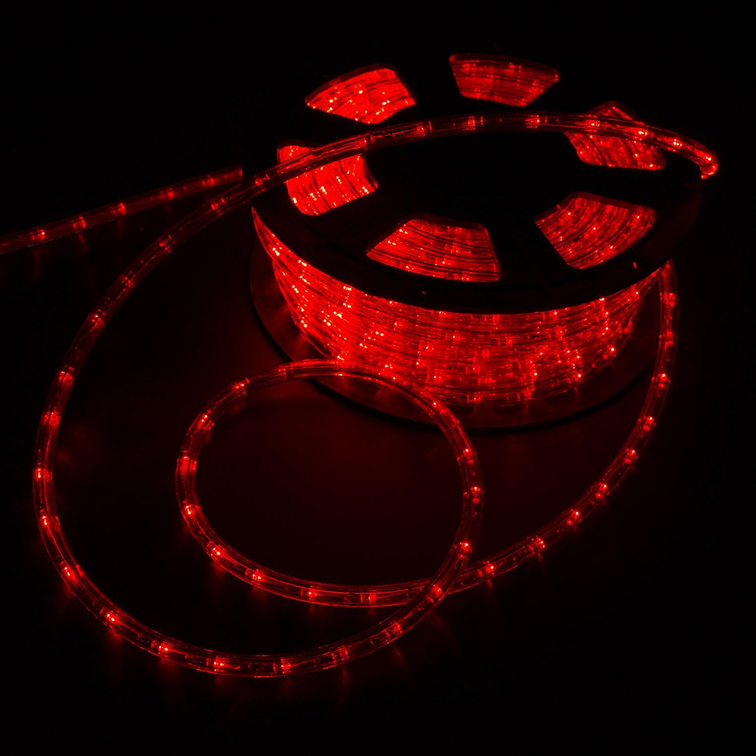 walsport Halloween Christmas Rope Lights Outdoor 100ft LED Decorative Waterproof String Light for Indoor Party Business, 110v LEDs Warm White