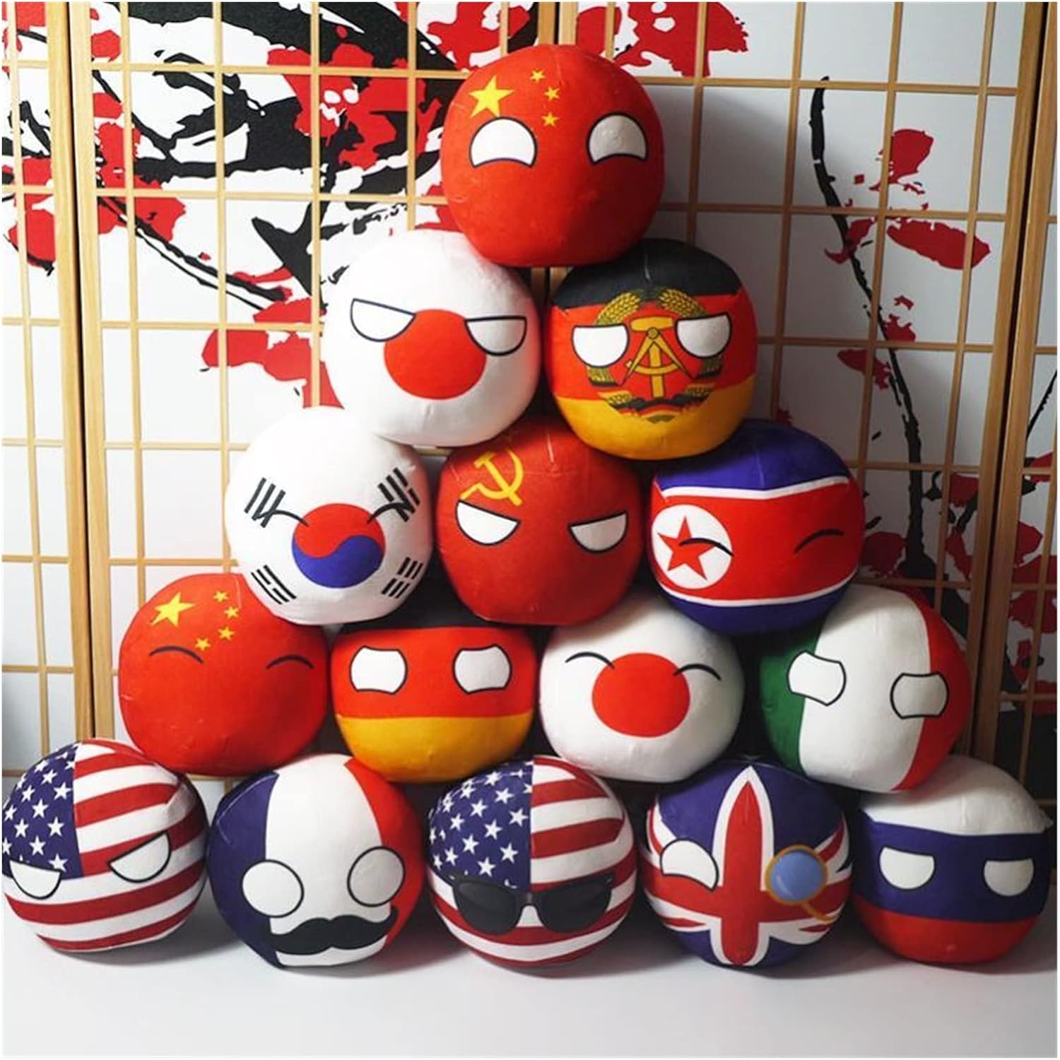 Polandball Countryballs Muñeco de peluche Ucrania España Hungría Portugal Rumania Grecia Austria México Polonia Bola colgante 7.9 in (Color Somalia,