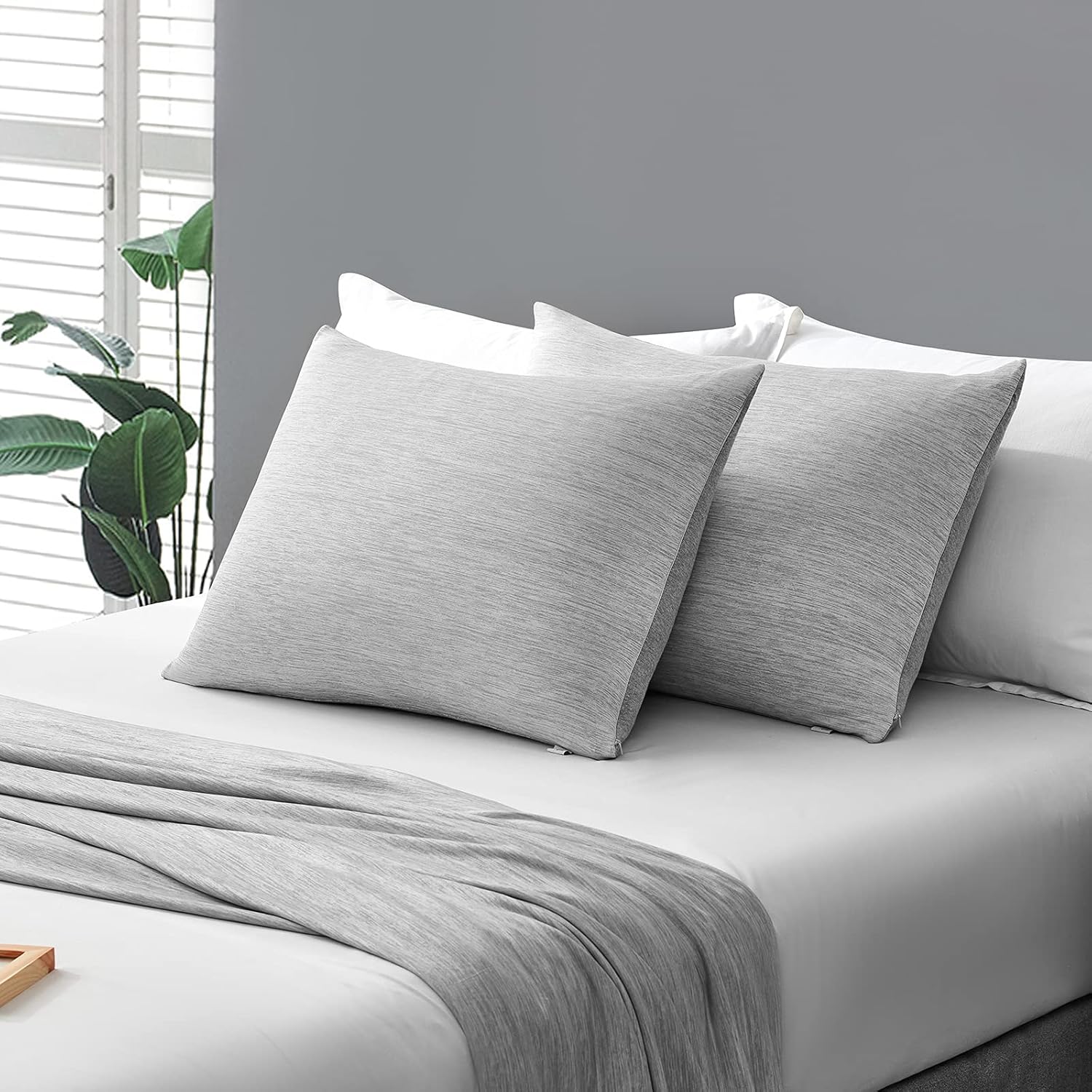 Elegear Fundas de almohada refrescantes para personas que duermen con calor, fundas de almohada refrescantes japonesas Q-Max 0.45, ambos lados