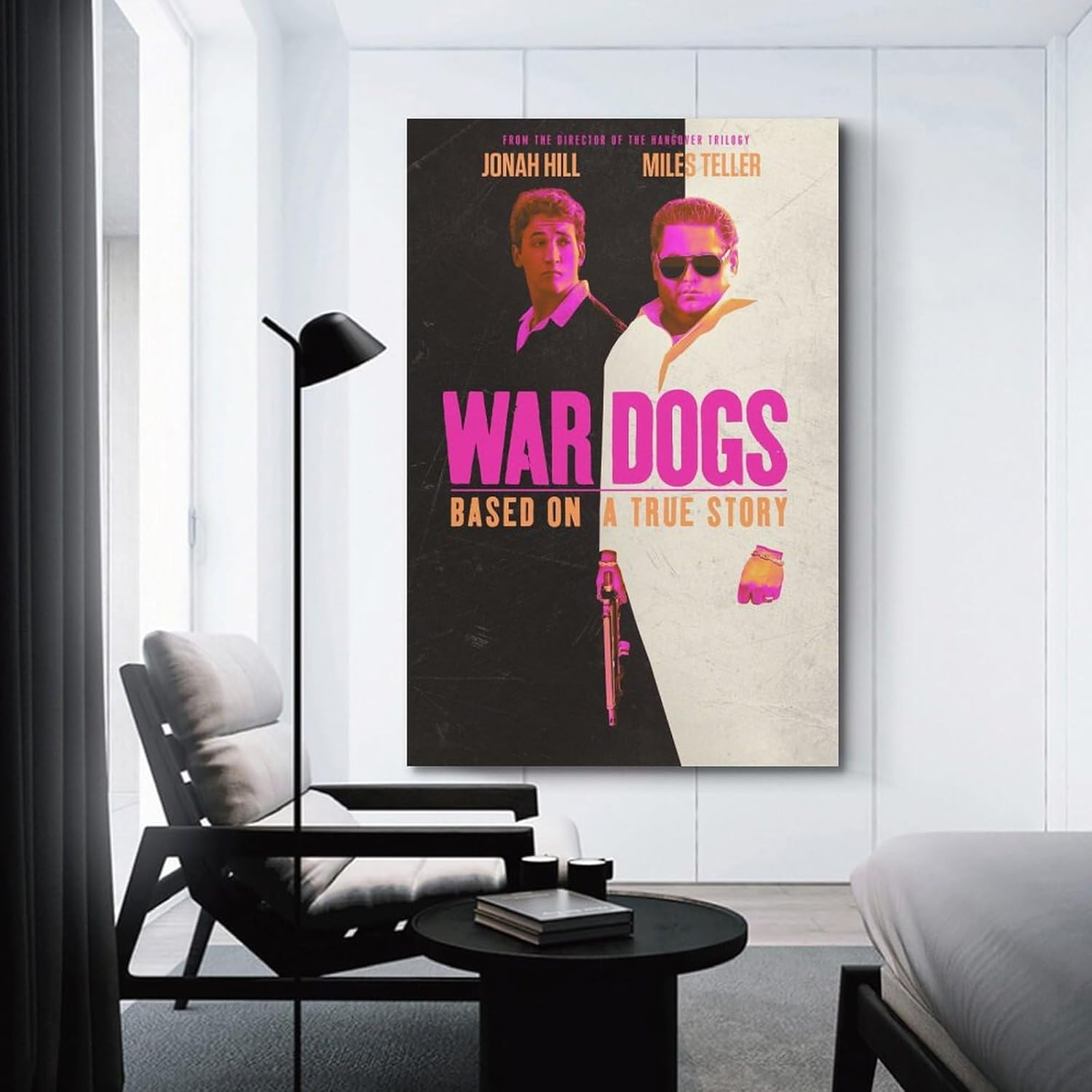 Póster de lienzo de película de perros de guerra y pósteres de álbum de música, pintura de pared, estética, decoración de habitación, 12 x 18