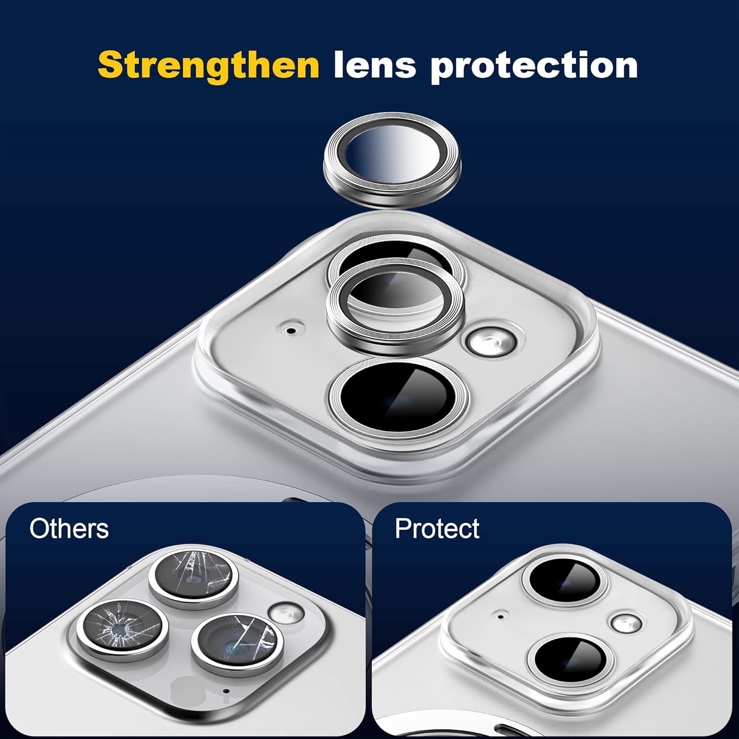 TIANLI Funda diseñada para iPhone 13 con soporte magnético invisible compatible con MagSafe protección de cuerpo completo, antideslizante,