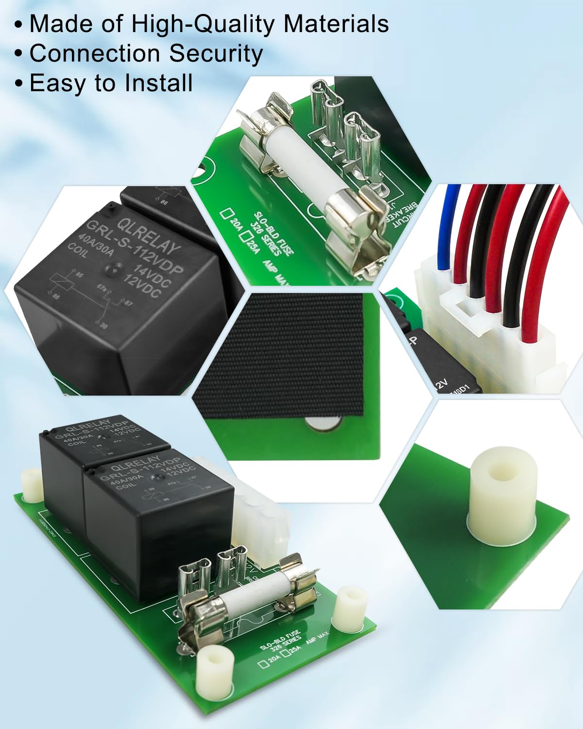 Tablero de control de relé deslizante RV compatible con Power Gear Reemplazar 14-1130 140-1130 14-1096 246063 368859 con conector de arnés de cables