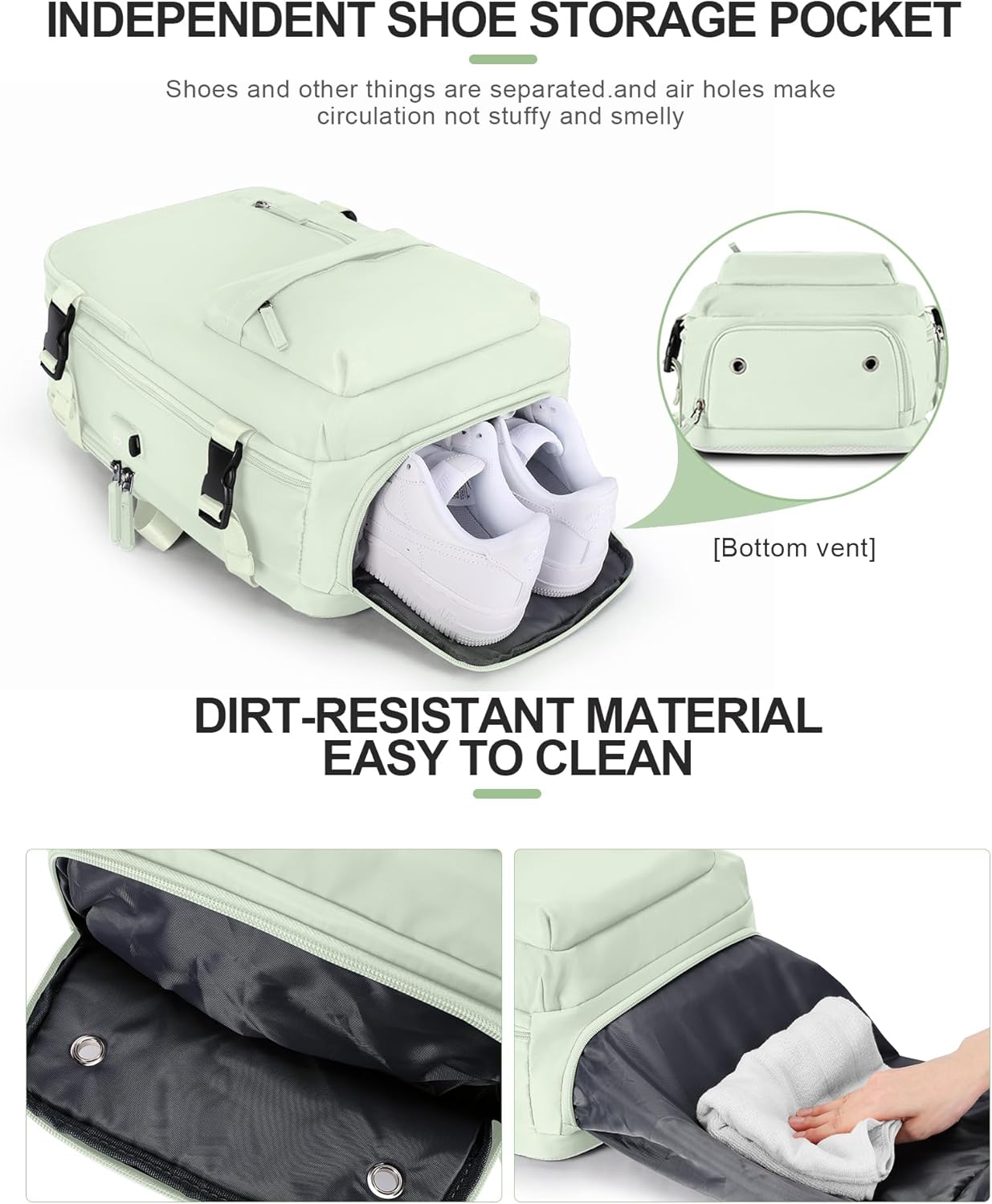 Mochila de viaje grande para mujer, mochila de transporte, mochila de senderismo, mochila impermeable para deportes, escuela, portátil, mochila,