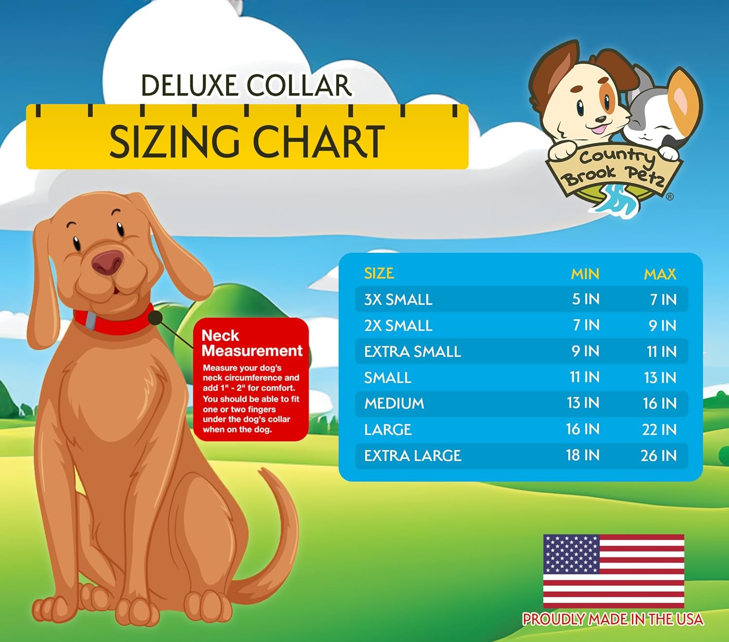 Country Brook Petz – Collar de perro Deluxe Farm Life Y’all, fabricado en los Estados Unidos, colección de animales con 16 diseños salvajes (12