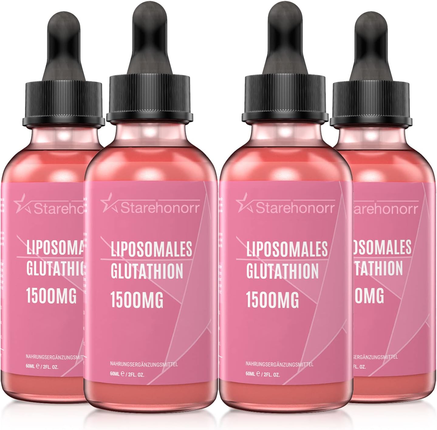 Glutatión líquido liposomal 1500 mg, suplemento reducido de glutatión, suplemento para desintoxicación, defensa del envejecimiento, sistema