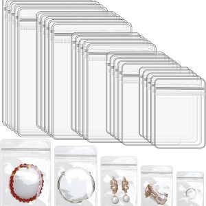 200 bolsas transparentes autosellables para joyas, bolsas de almacenamiento de joyas de PVC, bolsas organizadoras de joyas para aretes y collares (5 200 bolsas transparentes autosellables para joyas, bolsas de almacenamiento de joyas de PVC, bolsas organizadoras de joyas para aretes y collares (5