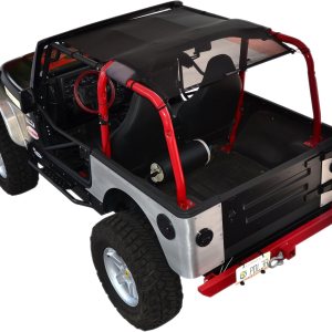 Malla para sombra SPIDERWEBSHADE para Jeep Wrangler con protección UV, accesorio hecho en EE.UU., TJ (1997-2006), Negro Malla para sombra SPIDERWEBSHADE para Jeep Wrangler con protección UV, accesorio hecho en EE.UU., TJ (1997-2006), Negro
