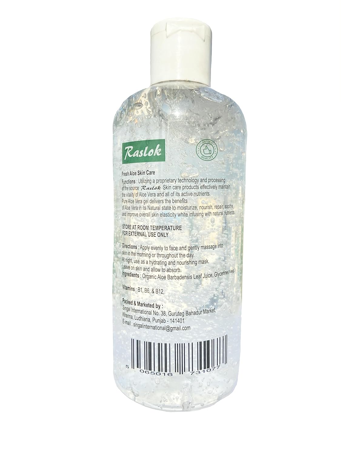 Gel de aloe natural 100% puro  Para hidratar la cara y el cuidado del cabello, hidratante duradero, hidratante calmante  No pegajoso (10.50 onzas)