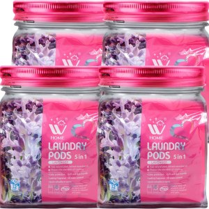 Cápsulas de lavandería 5 en 1, total de 128 unidades, alta eficiencia (HE), ultra concentrado con potente tecnología de levantador de manchas, Cápsulas de lavandería 5 en 1, total de 128 unidades, alta eficiencia (HE), ultra concentrado con potente tecnología de levantador de manchas,