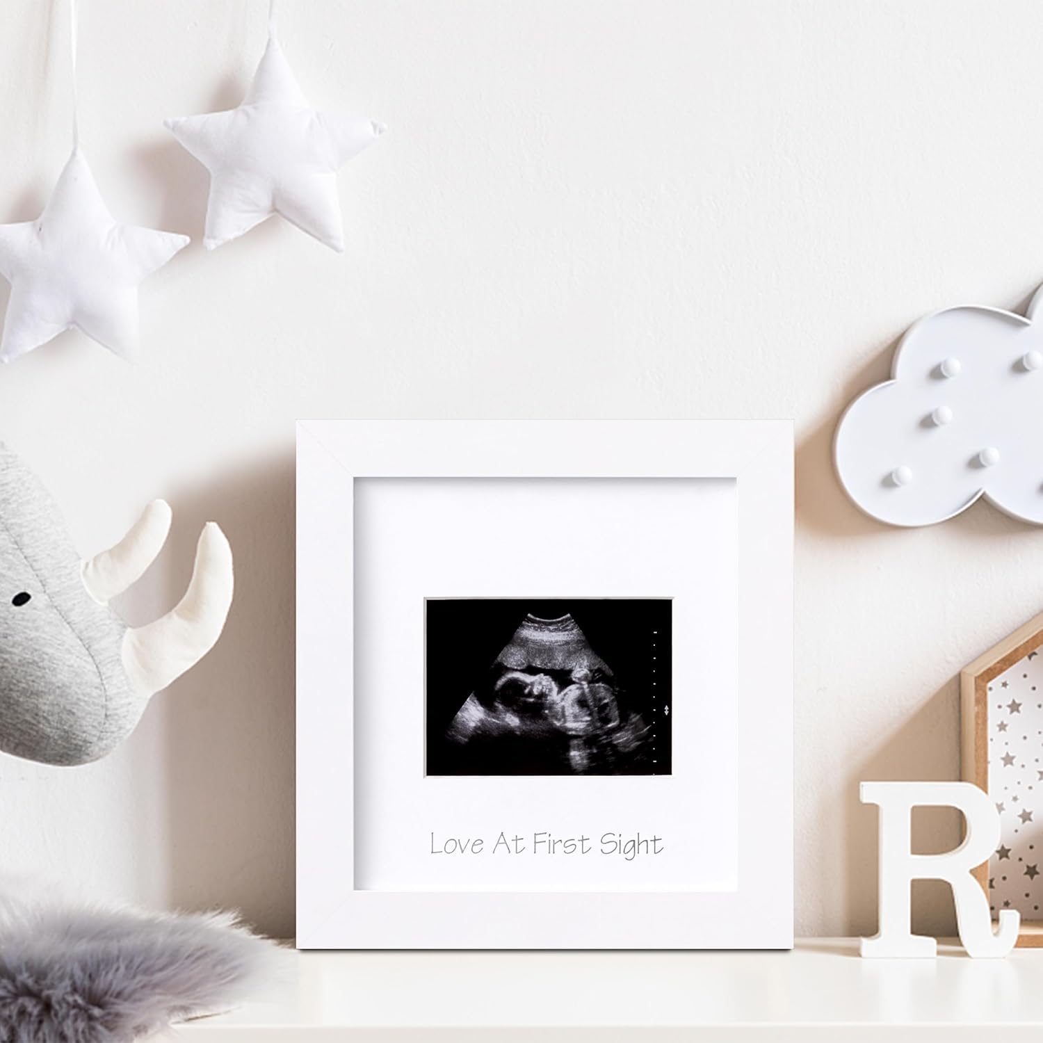 eletecpro Marco de fotos de ultrasonido, para pantalla de fotos de ecografía de 3 x 4, marcos de fotos de sonograma para anuncio de embarazo,