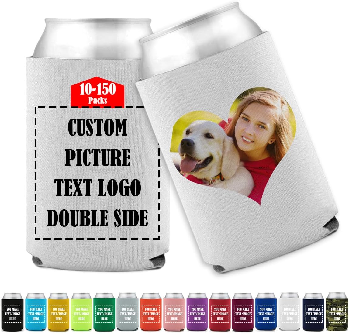 Enfriador de mangas personalizado para latas de cerveza a granel, diseño personalizado, soporte para botellas de latas de 12 onzas, añade tu propio