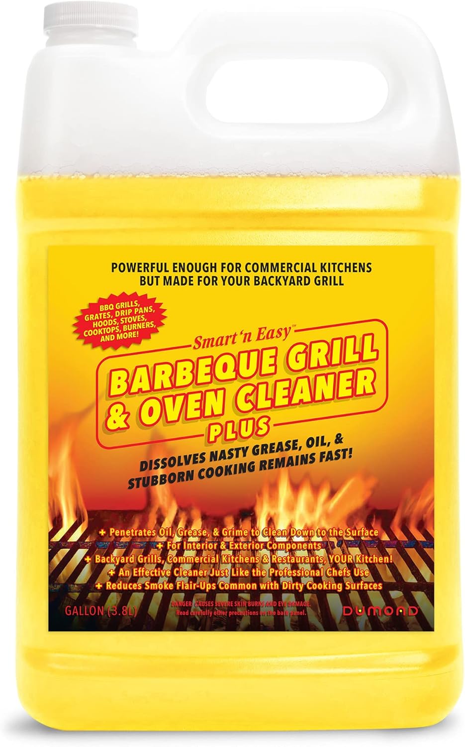Smart ‘n Easy Barbecue Grill & Oven Cleaner Plus – Para parrillas de barbacoa, hornos, estufas, bandejas de goteo, estufas, quemadores, además de