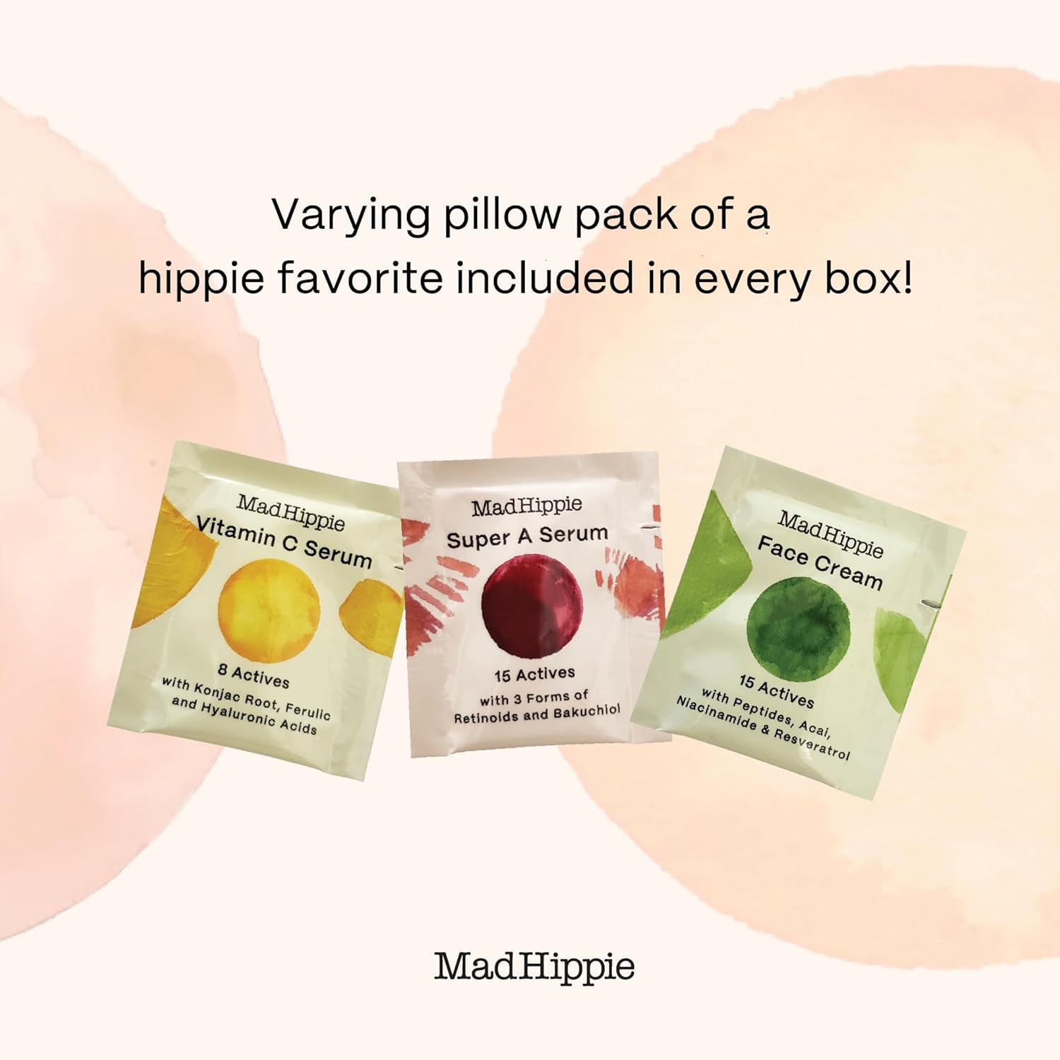 Mad Hippie Suero de vitamina C para la cara con ácido hialurónico, vitamina E y ácido ferúlico, suero facial con vitamina C para mujereshombres,
