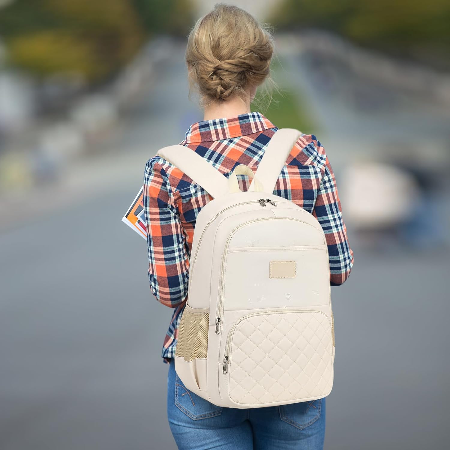 CAMTOP Mochila para laptop de 15.6 pulgadas, mochila escolar con estuche para lápices, mochilas universitarias, profesores, trabajo, viajes,
