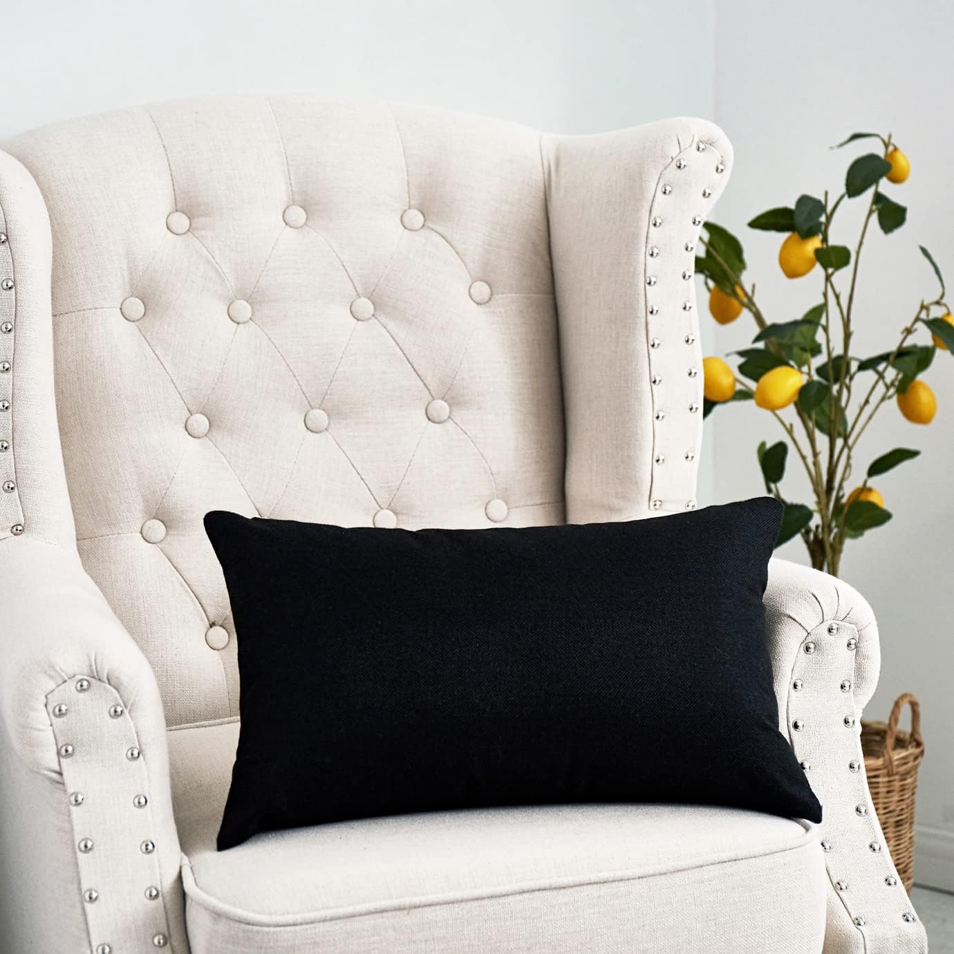 Sincere – Cojín de asiento cuadrado a juego, cojín de sofá de interiores para decoración de sofás, incluye inserto, 18 pulgadas x 18 pulgadas