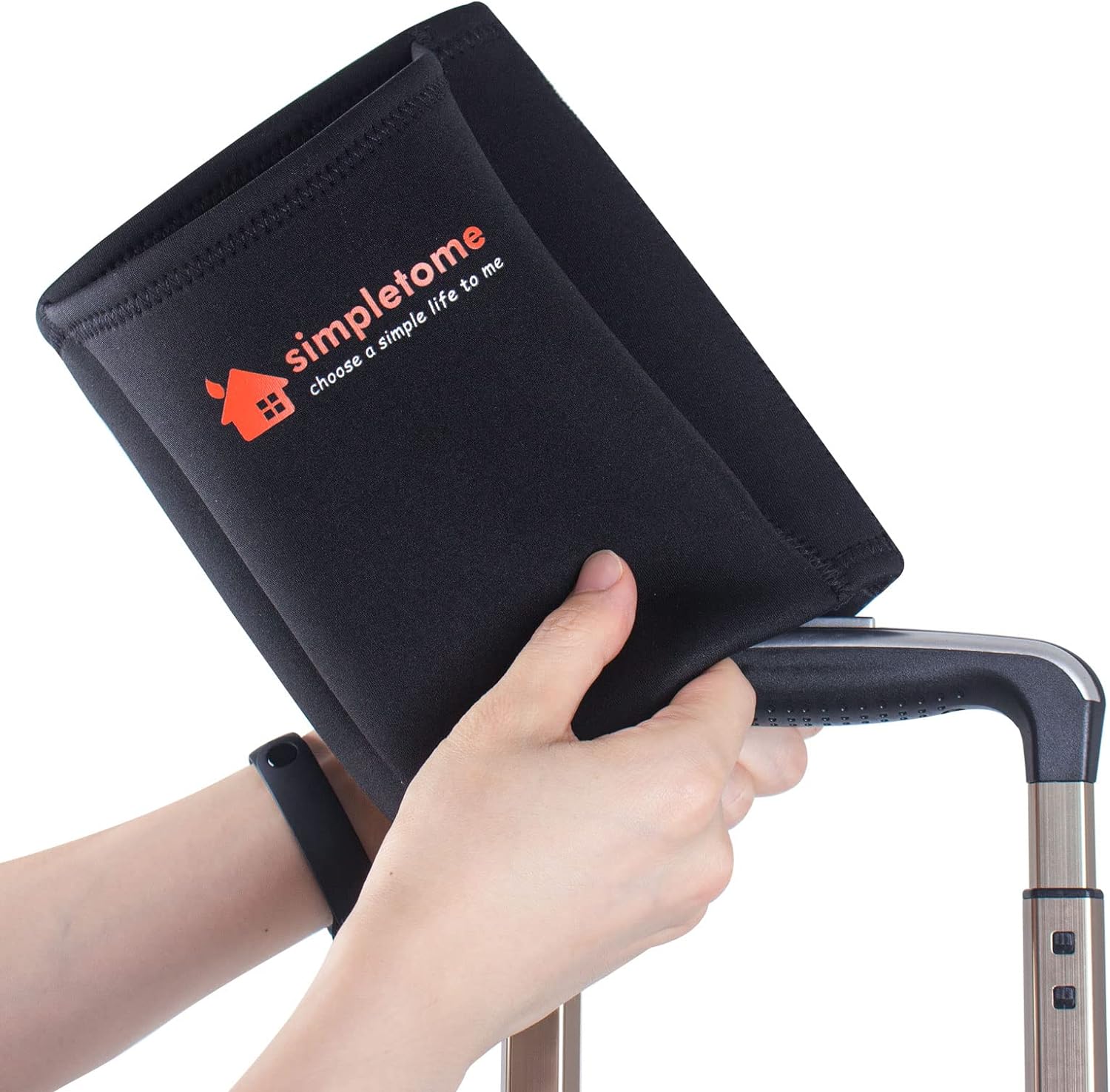 simpletome Portavasos para equipaje con manos libres, accesorio para bolsa de bebidas, estilo simple, materiales elásticos, fácil de instalar y