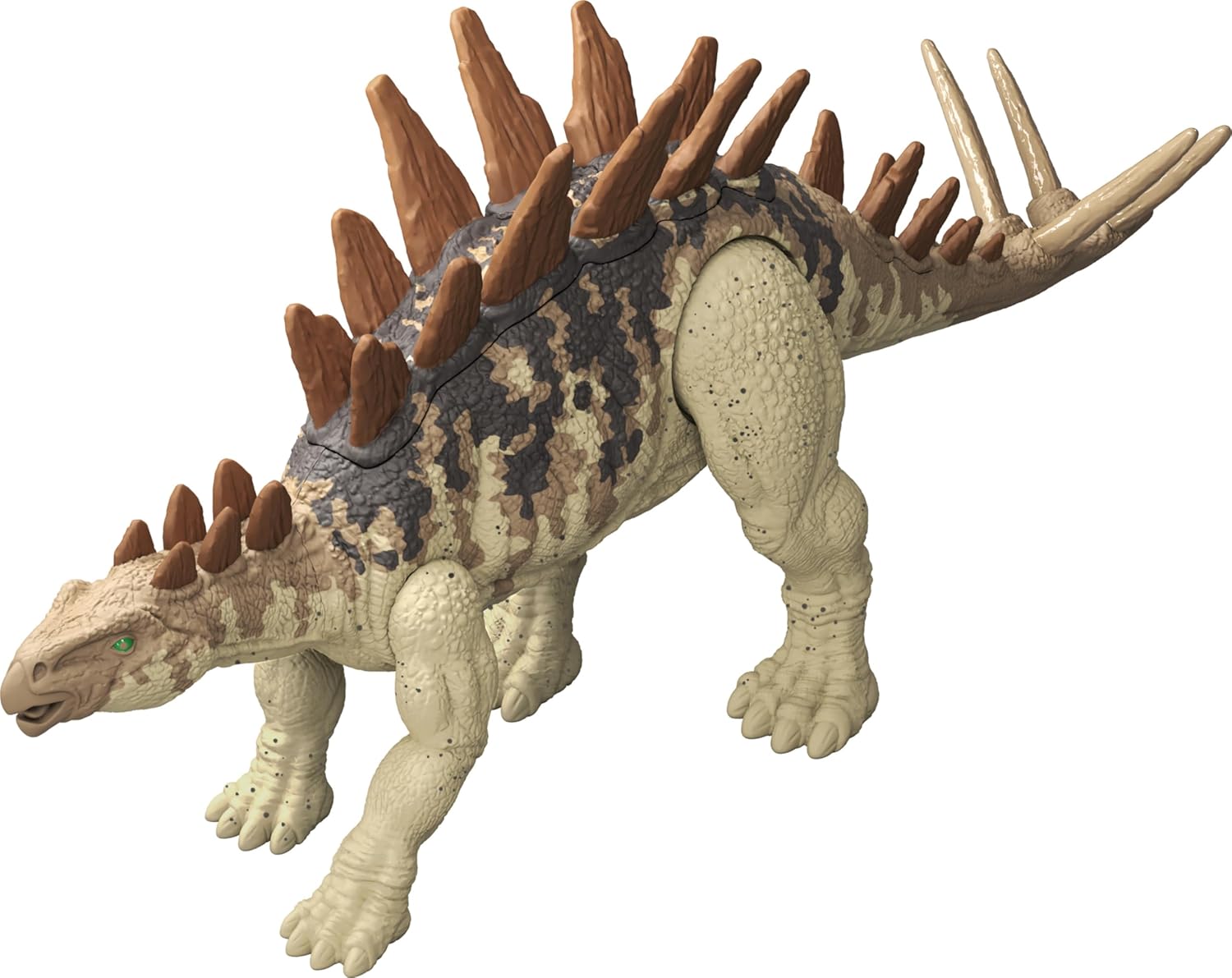 Mattel Jurassic World Strike Attack Tuojiangosaurus – Juguete de dinosaurio con acción de golpe único, articulaciones móviles, figura de acción con