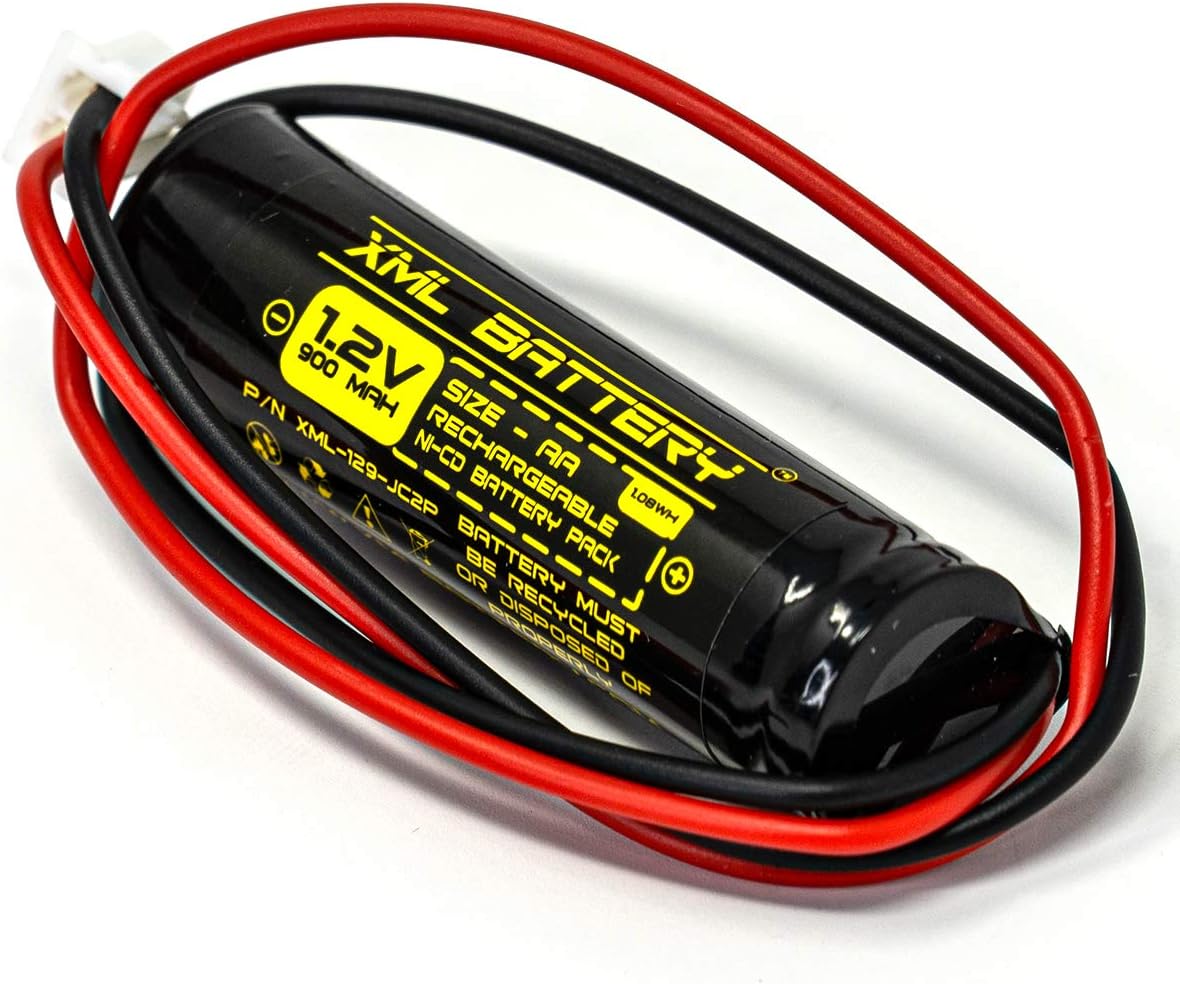 XML Battery Unitech AA900mAh AA BST DAA900BT D-AA900BT D-AA900BT Ni-CD – Paquete de 10 baterías recargables de repuesto para señal de salida de luz