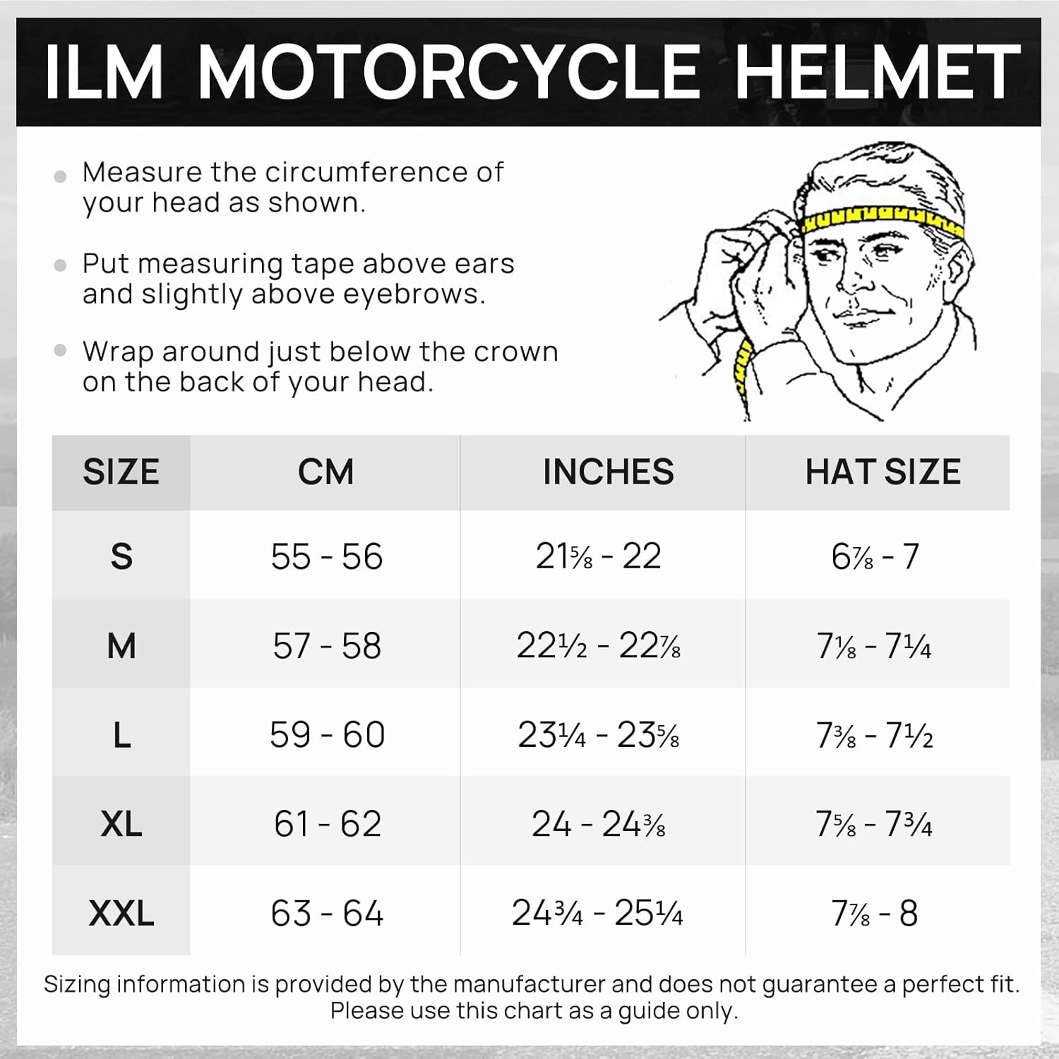 ILM Casco modular de cara completa para motocicleta para adultos, doble visera, aprobado por DOT, modelo 159 (blanco, mediano)