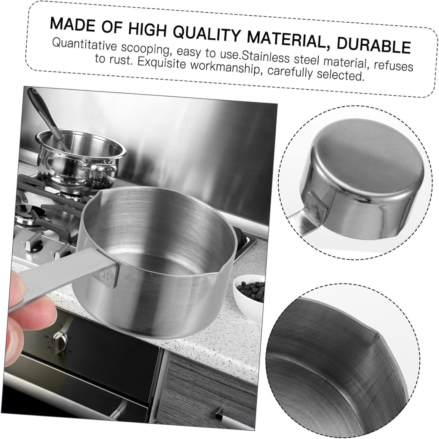 1 cacerola de inducción wok líquido tazas medidoras sartén antiadherente con tapa olla de pasta de acero inoxidable mini olla olla sopa sartén hogar
