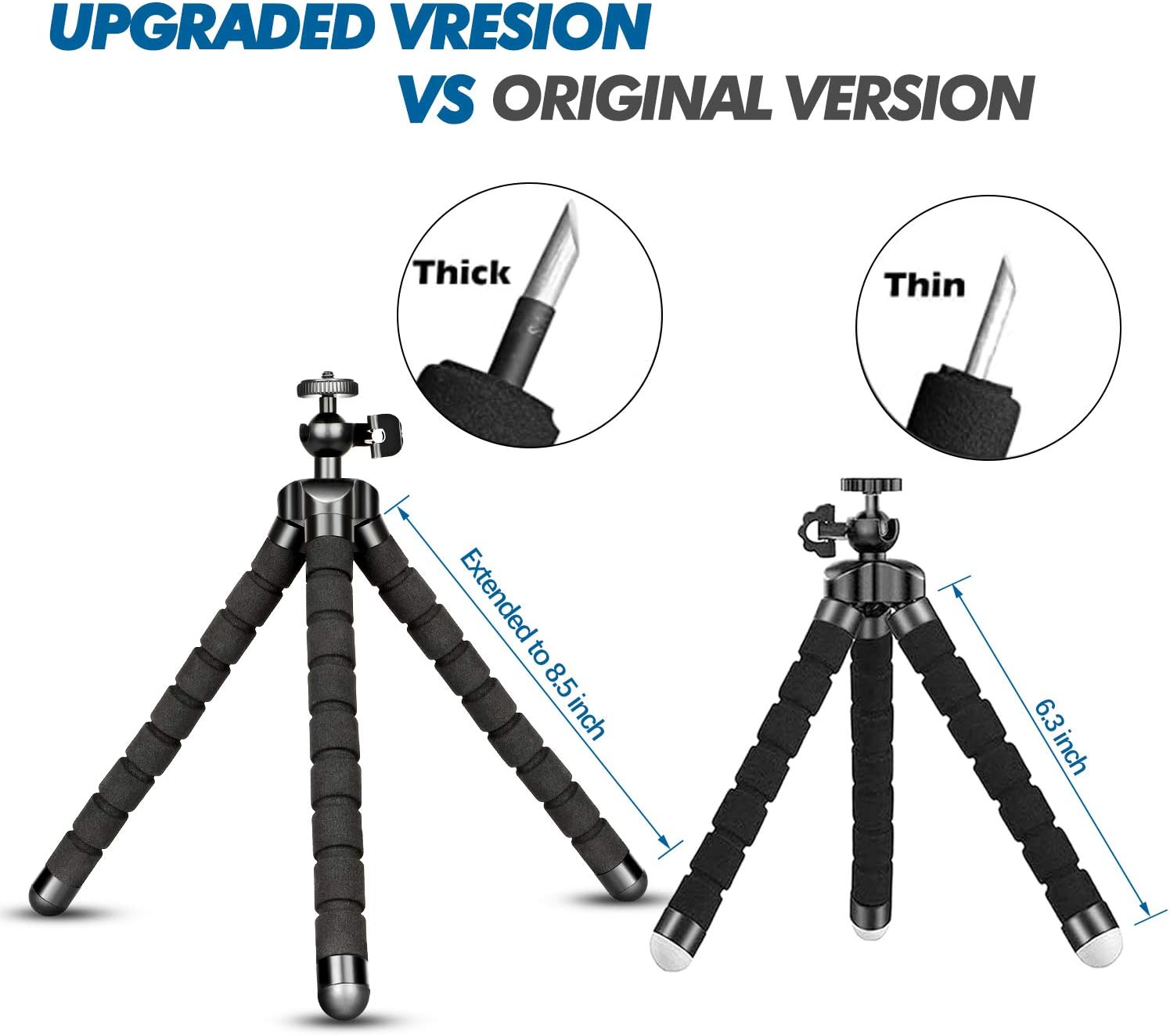 Trípode flexible portátil ajustable para teléfono celular con trípode de seguimiento automático remoto inalámbrico