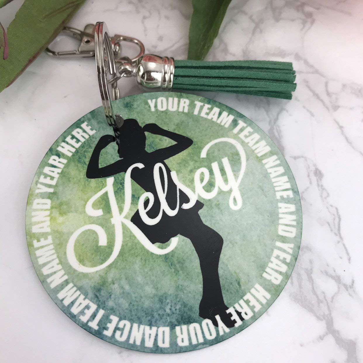 Jazz Dancer Aluminum Bag Tag Personalized with Your Name