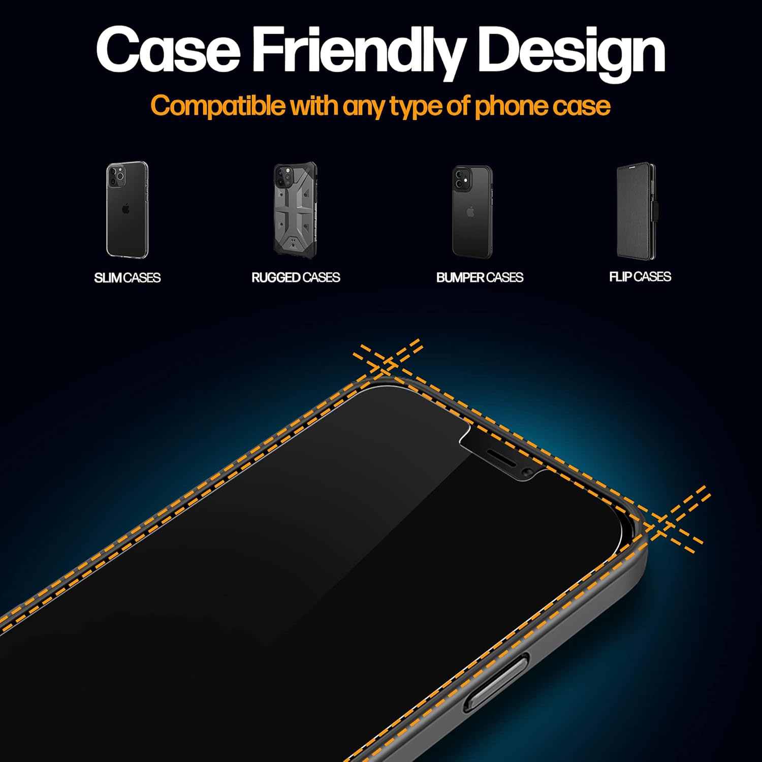 Power Theory Protector de pantalla de privacidad diseñado para iPhone 13 ProiPhone 13, vidrio templado, protección antiespía dureza 9H, kit de fácil