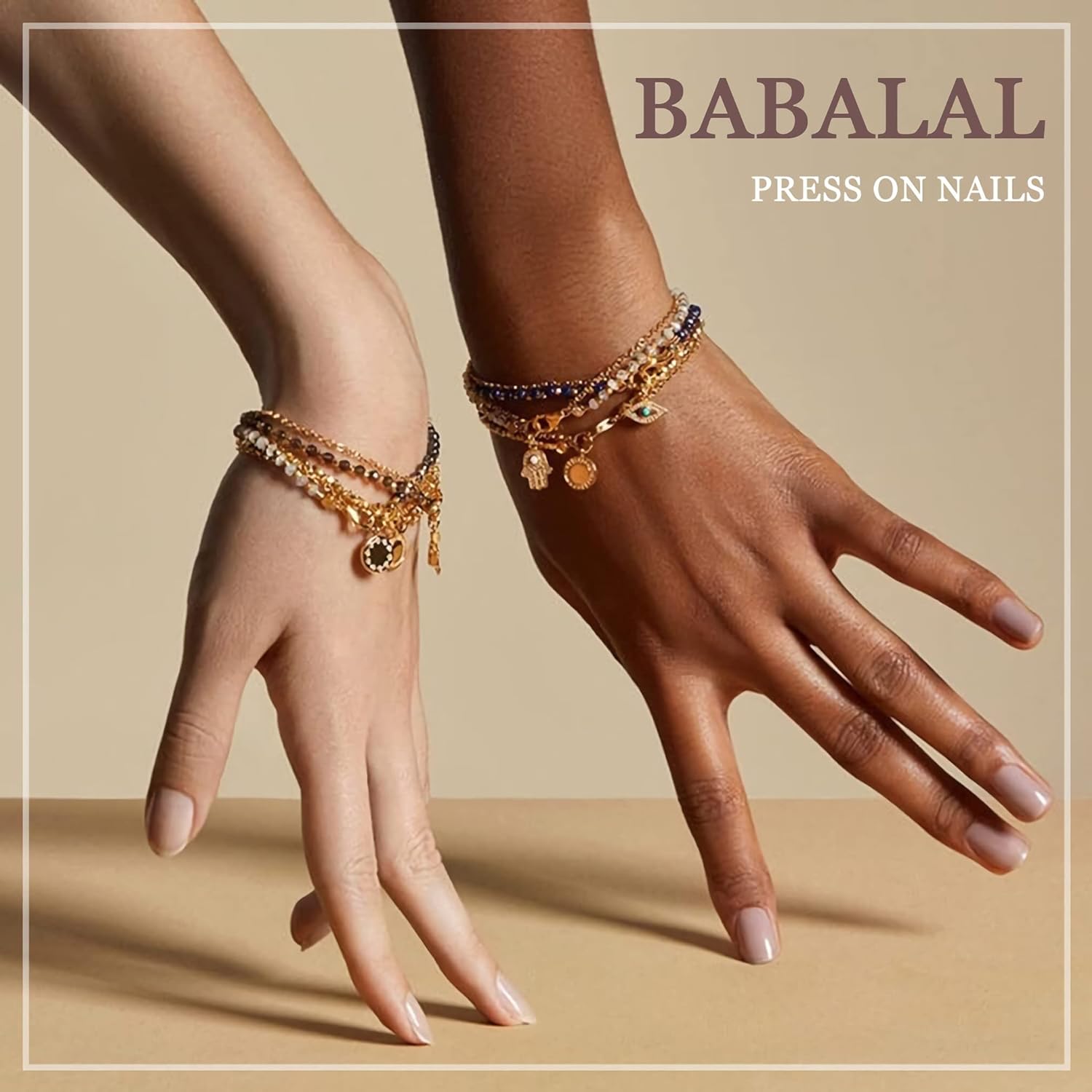 BABALAL Uñas postizas cuadradas a presión, uñas postizas largas con punta francesa rosa, uñas con pegamento en uñas 3D, diseño de mariposa,