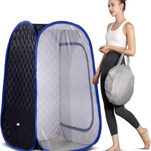 Smartmak Tienda de campaña portátil para sauna de vapor, de cuerpo completo, plegable, para una persona, para terapia de desintoxicación sin Smartmak Tienda de campaña portátil para sauna de vapor, de cuerpo completo, plegable, para una persona, para terapia de desintoxicación sin